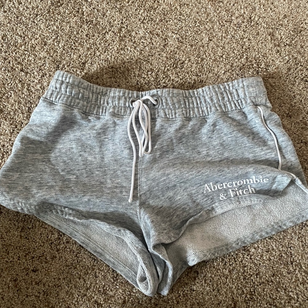 Abercrombie and fitch grey sweatshorts